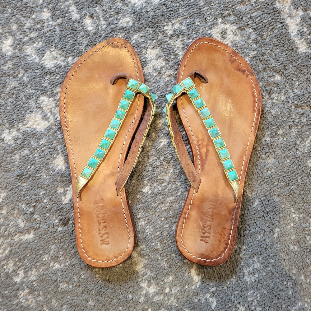 Mystique turquoise sandals